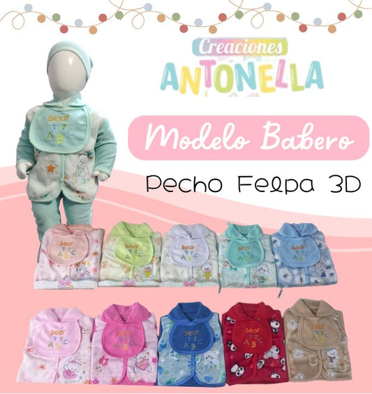 Ropones Micropolar pecho Felpa 3D por Docena